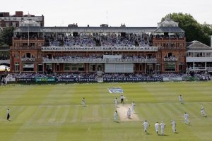 Photo of Lord's cricket ground in London during a cricket match